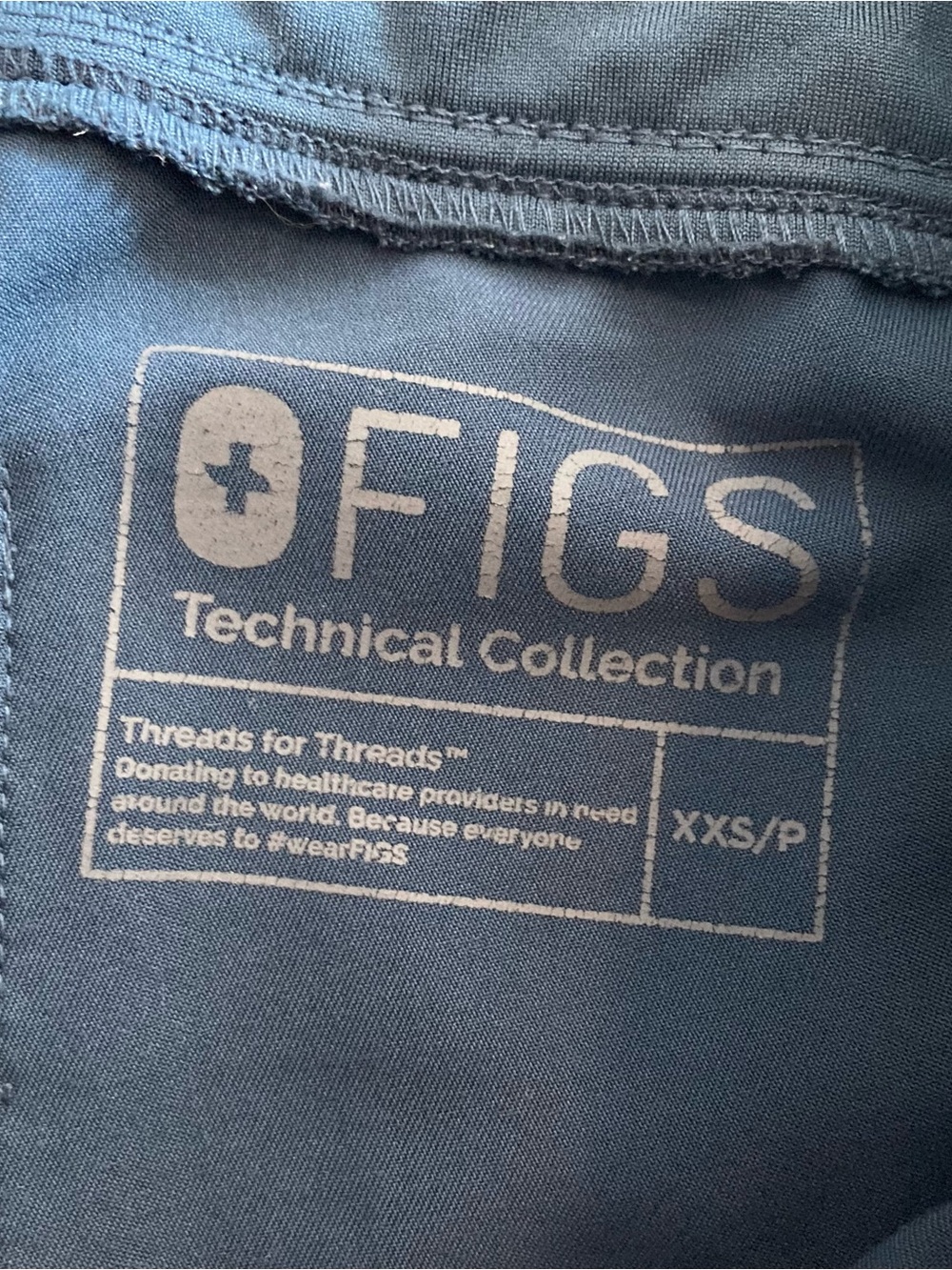 FIGS Technical Zamora Jogger Navy Scrub Pants XXS Petite W18SW2005P - Picture 7 of 12